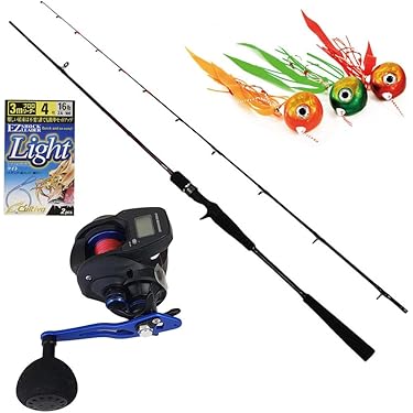 ジギングセット　ジギングロッド　デジタルカウンター付きリール　 右ハンドル　船釣 Amazon.co.jp 最新リリース: ロッド・リールセット の新着ランキングです。